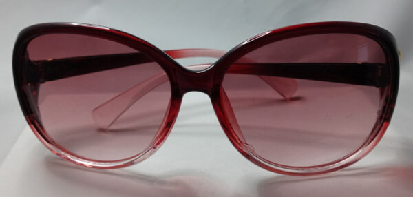 Chic Oversized Oval Fashion Glasses cranberry