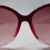 Chic Oversized Oval Fashion Glasses cranberry