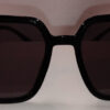 Oversized Square Gradient Sunglasses Black on Black Frames