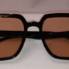 Oversized Square Gradient Sunglasses Black Frames