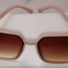 Oversized Square Gradient Sunglasses Pink Frames