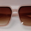 Oversized Square Gradient Sunglasses Pink Frames