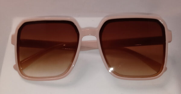 Oversized Square Gradient Sunglasses Pink Frames