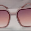 Oversized Square Gradient Sunglasses Pink on Pink