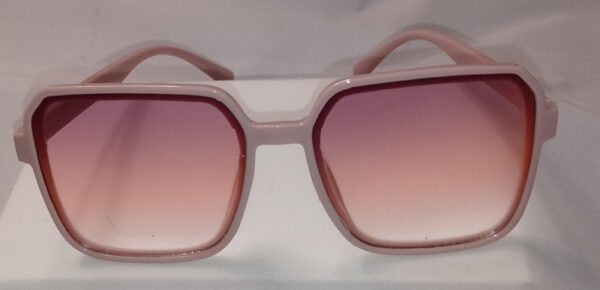 Oversized Square Gradient Sunglasses Pink on Pink